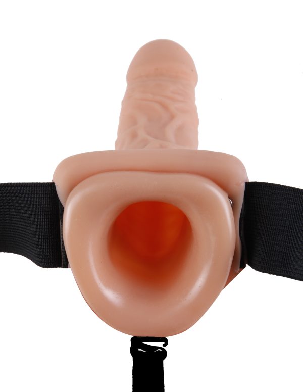 Fetish Fantasy Series 11-Inch Vibrating  Hollow Strap-on - Flesh