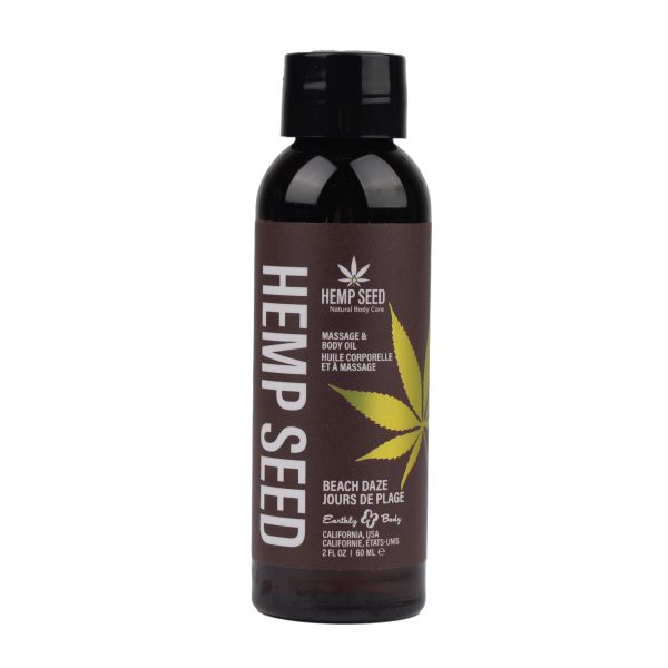 Hemp Seed Massage and Body Oil - Beach Daze 2 Fl. Oz/ 60ml