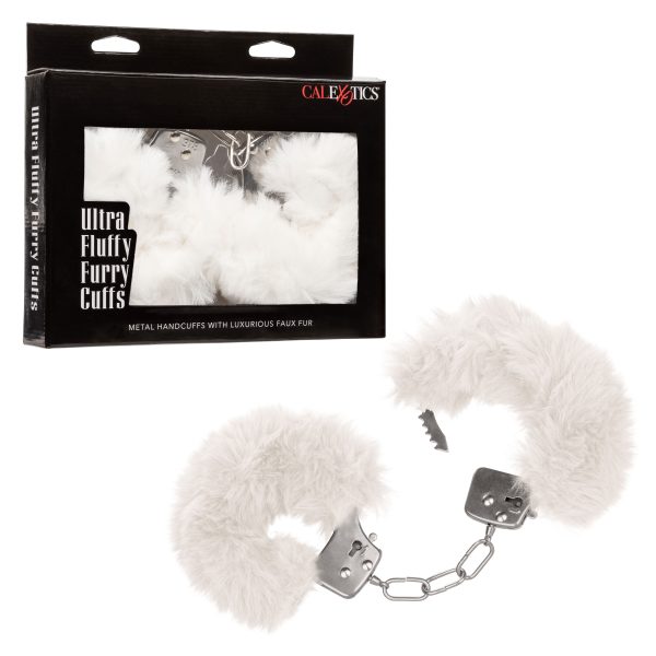 Ultra Fluffy Furry Cuffs - White