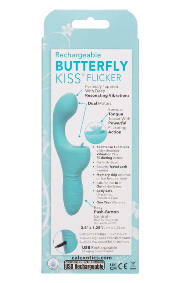 Rechargeable Butterfly Kiss Flicker - Blue