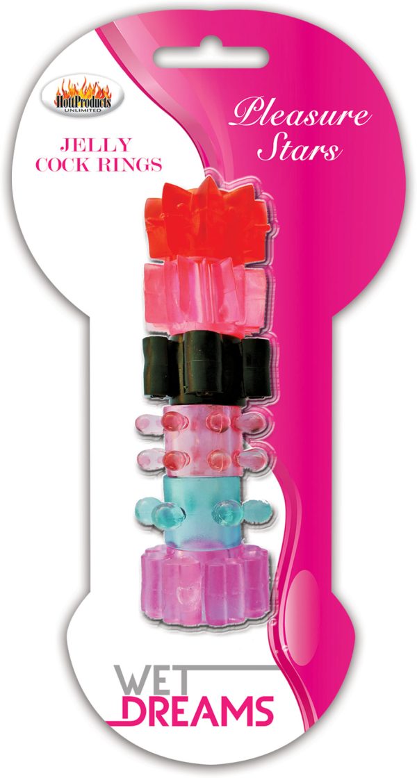 Pleasure Stars Jelly Cock Rings