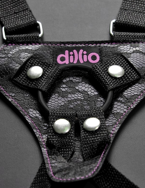 Dillio Pink - 6 Inch Strap-on Suspender Harness  Set