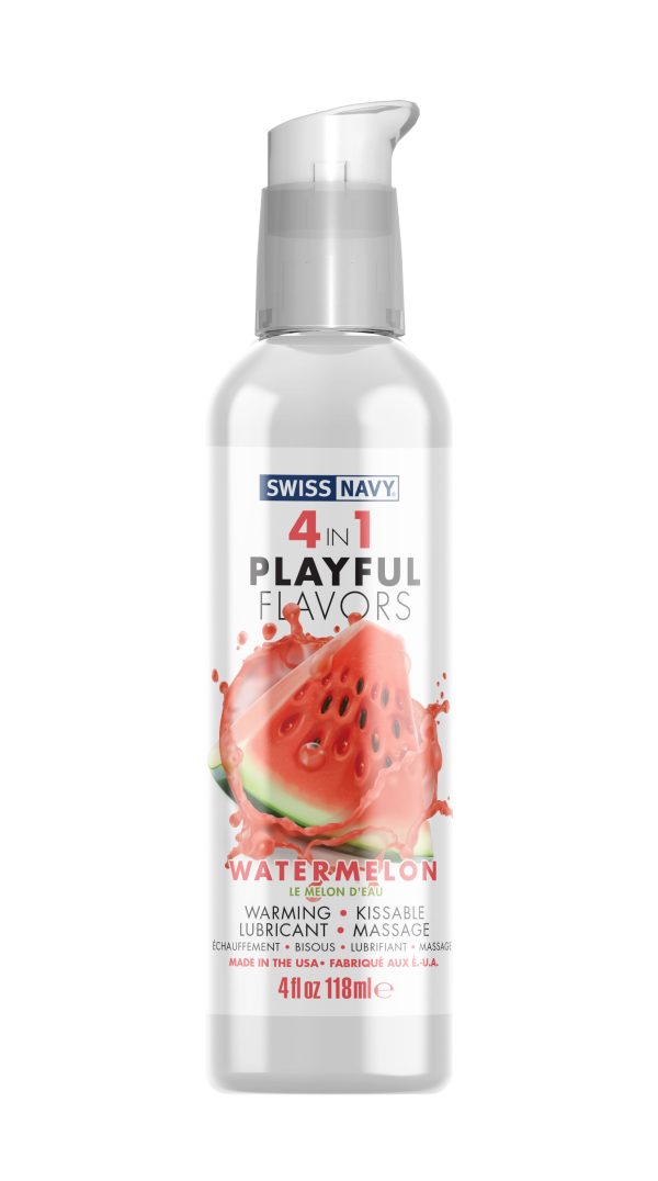 Swiss Navy 4-in-1 Playful Flavors - Watermelon 4 Oz