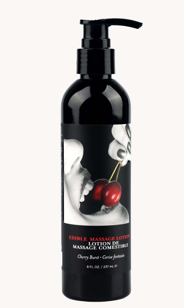 Edible Massage Lotion - Cherry - 8 Fl. Oz.