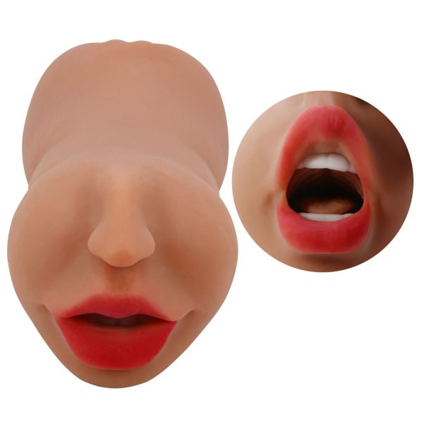 Zoey Mouth Masturbator Sleeve - Brown