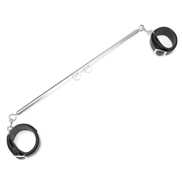 Expandable Spreader Bar Set 24 Inches - 36 Inches With Detachable Leatherette Cuffs