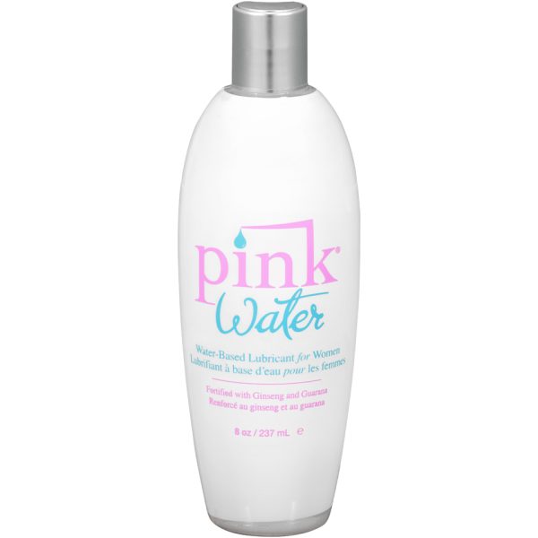 Pink Water Based Lubricant for Women 8 Oz Flip Top Bottle