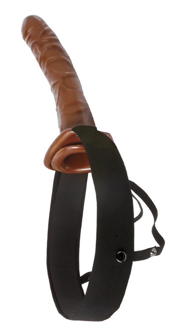 Fetish Fantasy Series 10 Inch Chocolate Dream  Hollow Strap-On