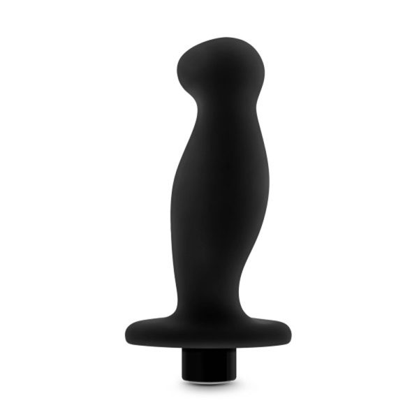 Anal Adventures- Platinum- Silicone Vibrating Prostate Massager 02-Black