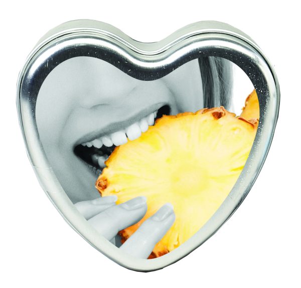 Edible Heart Candle - Pineapple - 4oz