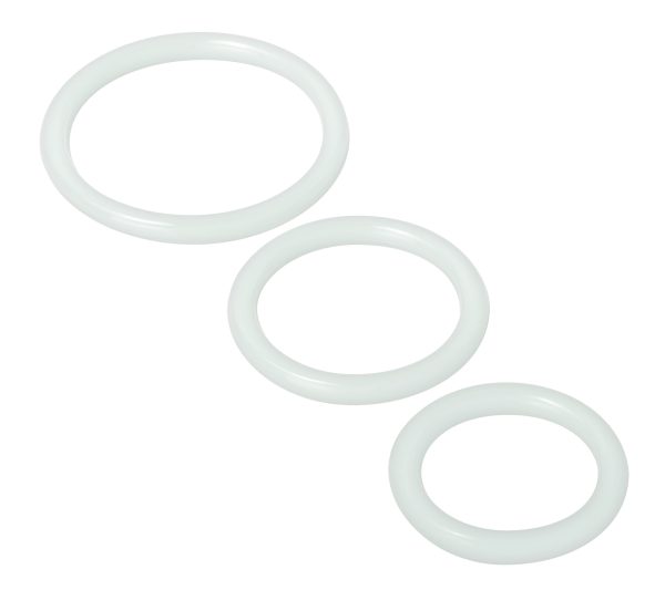 Trinity Silicone Cock Rings - Clear