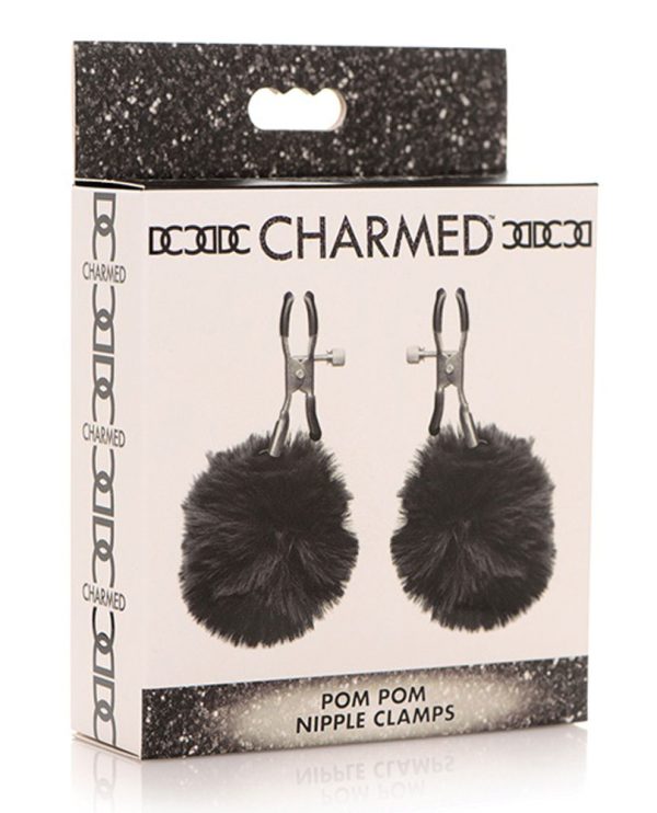 Pom Pom Nipple Clamps - Black