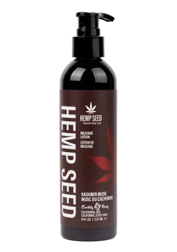 Hemp Seed Massage Lotion - Kashmir Musk 8 Oz