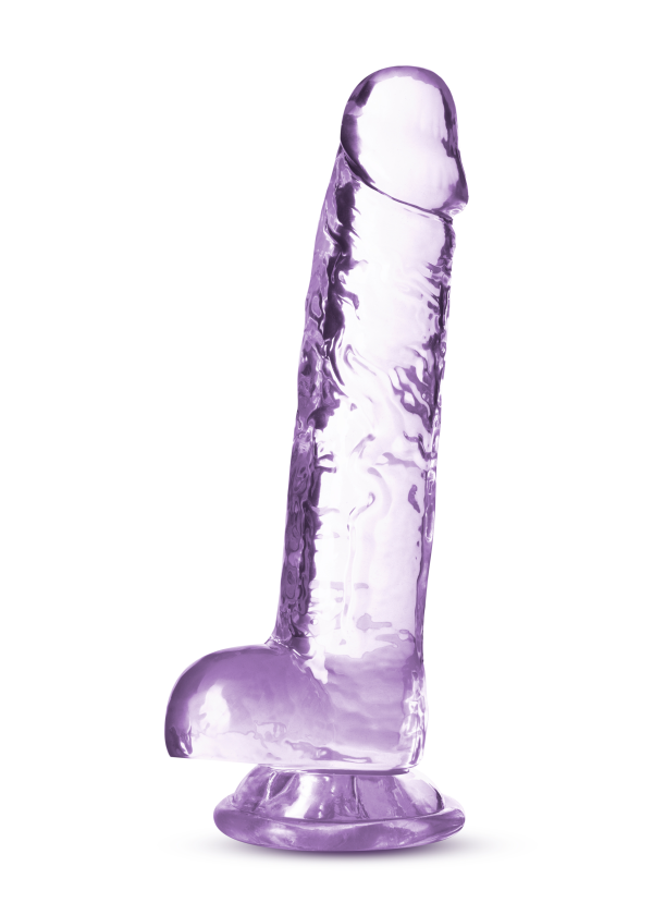 Naturally Yours - 7 Inch Crystalline Dildo -  Amethhyst