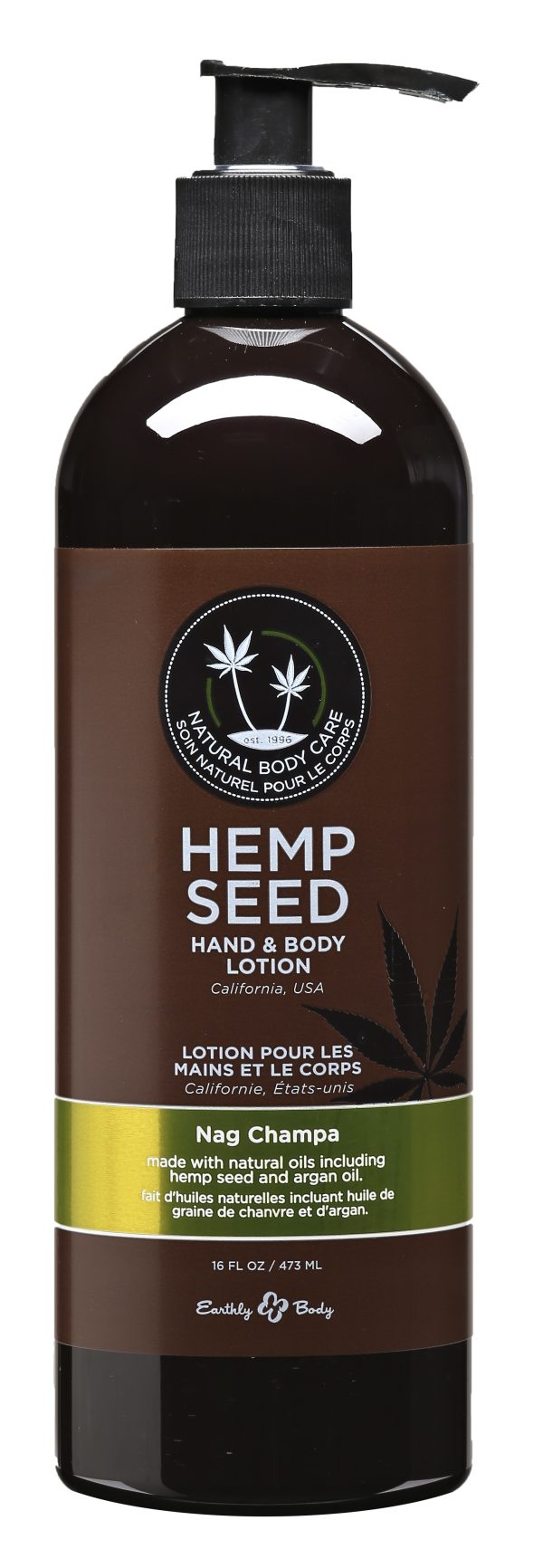 Hemp Seed Hand and Body Lotion - 16 Fl. Oz. - Nag Champa