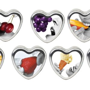 Earthly Body Edible Heart Candle 4 Oz